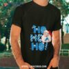 Detroit Lions Football Santa Claus Ho Ho Ho Merry Christmas Shirt