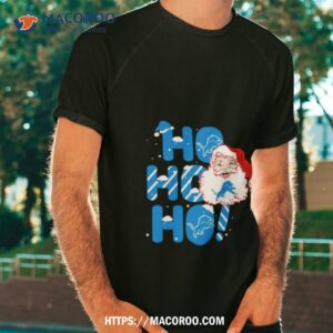Detroit Lions Football Santa Claus Ho Ho Ho Merry Christmas Shirt Detroit Lions Football Santa Claus Ho Ho Ho Merry Christmas Shirt