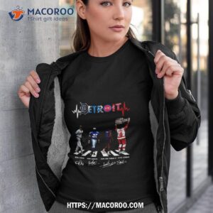 detroit sports team abbey road signatures t shirt tshirt 3
