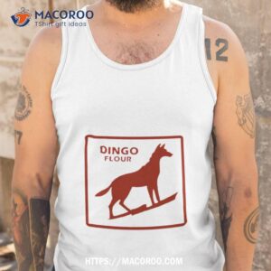 dingo flour red logo shirt tank top