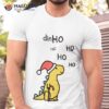 Dino Christmas Hohoho Yellow Shirt