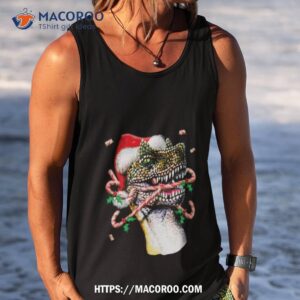 dinosaur christmas 2023 shirt tank top