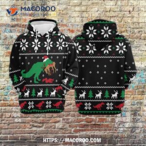 dinosaur gosblue men women 3d printed pullover sweatshirt christmas unisex sublimation hoodies funny 1