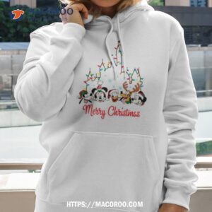 disney friends castle funny merry christmas shirt hoodie 2