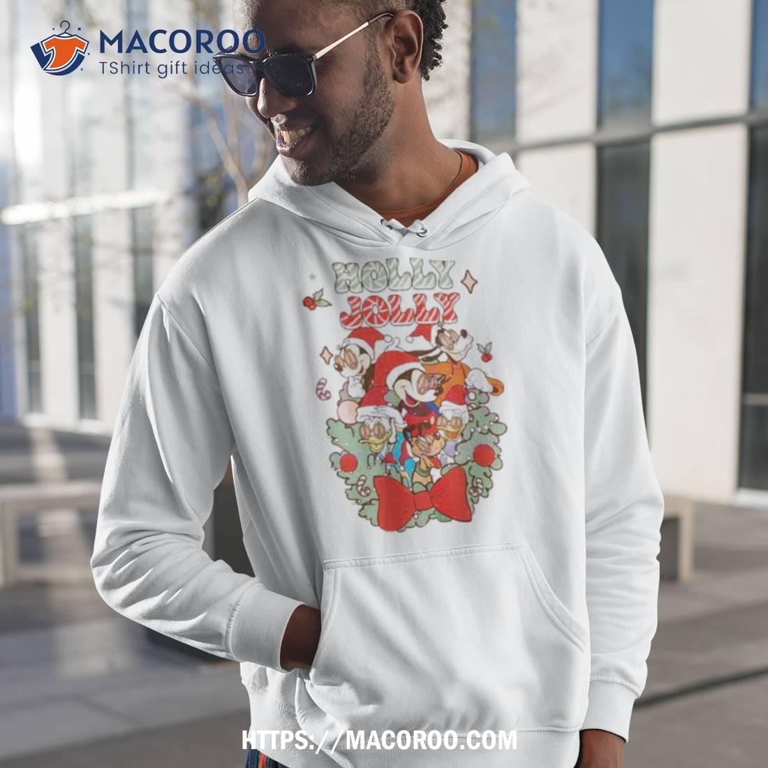 Disney Mickey Holly Jolly Christmas Wreath Shirt Disney Mickey Holly Jolly Christmas Wreath Shirt