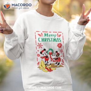Disney Mickey Minnie Pluto Merry Christmas Shirt 3 disney mickey minnie pluto merry christmas shirt sweatshirt 2