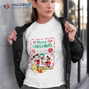 Disney Mickey Minnie Pluto Merry Christmas Shirt