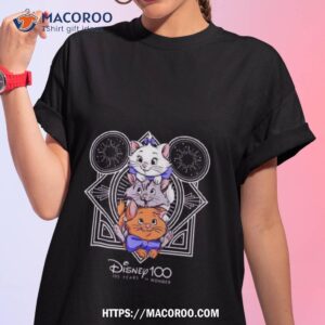 Disney The Aristocats Cats Characters 100 Years Anniversary Cartoon T Shirt