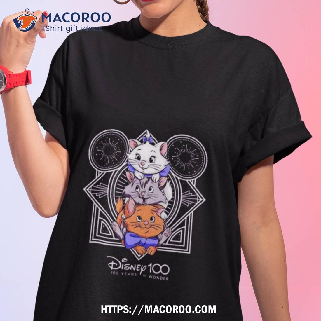Disney The Aristocats Cats Characters 100 Years Anniversary Cartoon T Shirt Disney The Aristocats Cats Characters 100 Years Anniversary Cartoon T Shirt