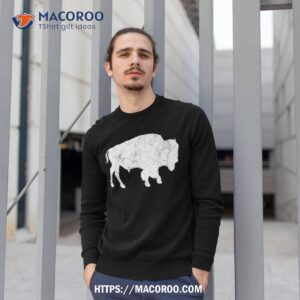 distressed buffalo retro bison animal lover shirt sweatshirt 1