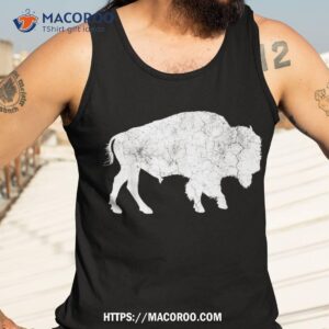 distressed buffalo retro bison animal lover shirt tank top 3