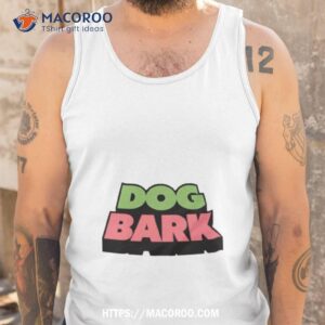 dog bark logo shirt tank top