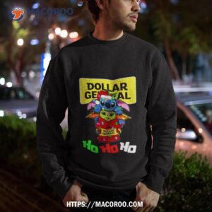 dollar general santa stitch yoda ho ho ho christmas t shirt sweatshirt
