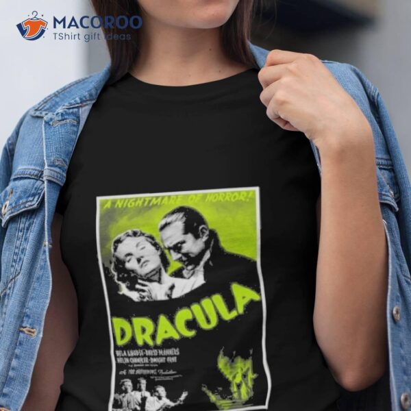 Dracula Bela Lugosi Horror Movie Poster Shirt
