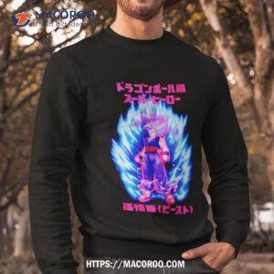 dragon ball super gohan beast mineral wash shirt sweatshirt