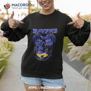 dragonskull baltimore ravens logo t shirt sweatshirt 1
