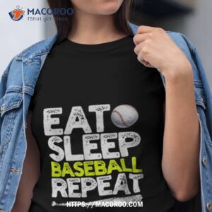 Eat Sleep Baseball Repeat T Shirt