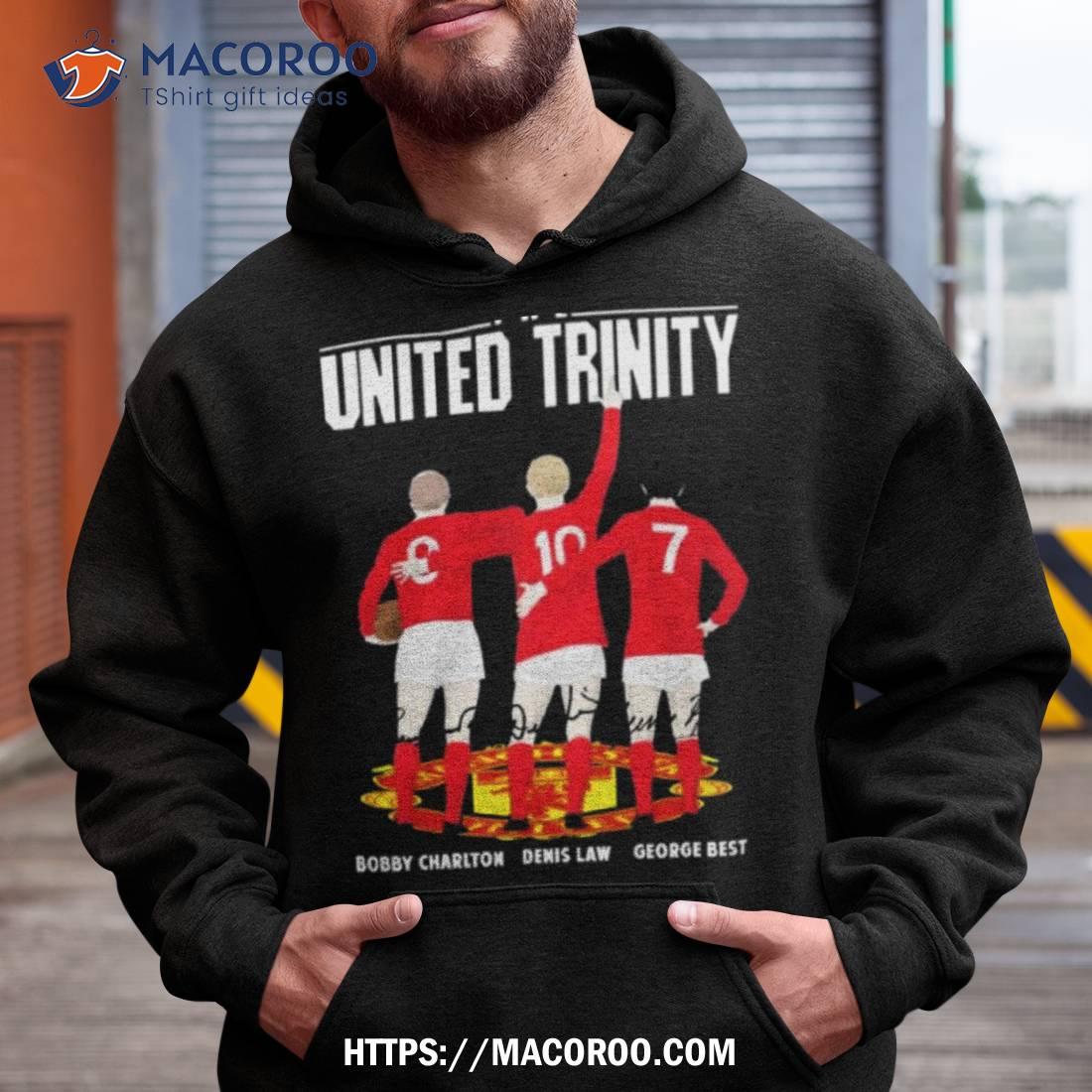 Edition 2023 The United Trinity Bobby Charlton Denis Law George Best T Shirt Edition 2023 The United Trinity Bobby Charlton Denis Law George Best T Shirt