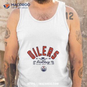edmonton oilers half puck national hockey league 1979 t shirt tank top