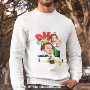 Elf Collage Christmas Shirt 2 elf collage christmas shirt sweatshirt