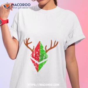 ethereum eth logo distressed christmas design 2023 shirt tshirt 1