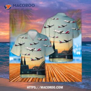 Eurowings Airbus A319-100 Over Cologne Hawaiian Shirt