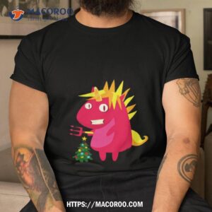 Evil Unicorn With Christmas Tree Shirt Evil Unicorn With Christmas Tree Shirt