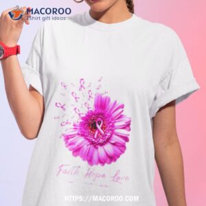 faith hope love cancer awareness breast cancer month in october we wear pink shirt tshirt 1