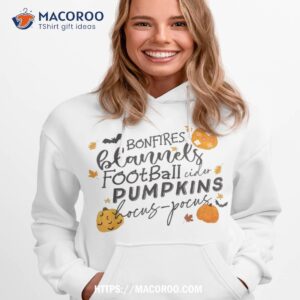 Fall Autumn Bonfires Flannels Football Pumpkins Hocus Pocus Shirt