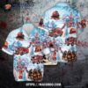 Firefighter Fire Truck Christmas Hawaiian Shirt