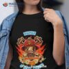 Firefighter Woman Fire Girl Floral Groovy Funny Sarcastic Quote Women Cant What Shirt