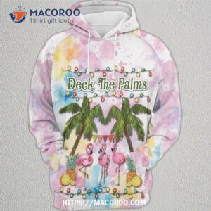 flamingo gosblue 3d novelty graphic hoodies unisex printed for christmas 0