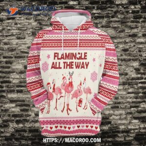 flamingo gosblue unisex 3d christmas printed graphic hoodies sublimation print novelty 0