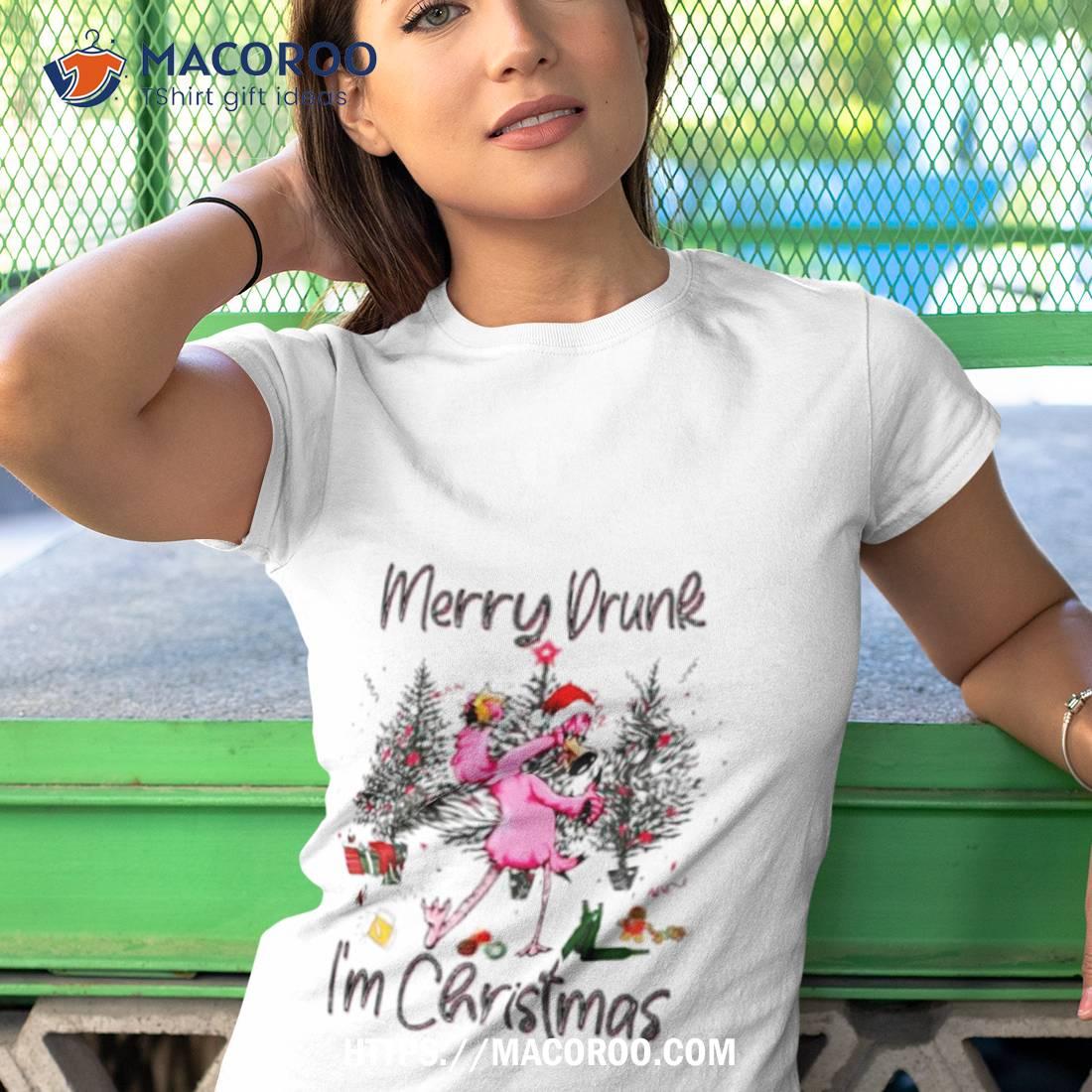 Flamingo Santa Hat Merry Drunk I’m Christmas Shirt Flamingo Santa Hat Merry Drunk I’m Christmas Shirt