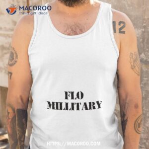 flomilli flo military shirt tank top