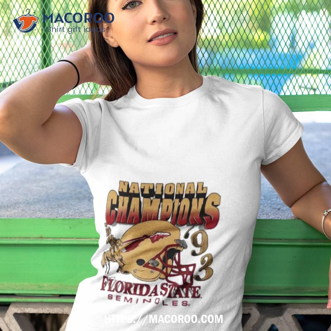 Florida State Seminoles National Champions 1993 T Shirt Florida State Seminoles National Champions 1993 T Shirt