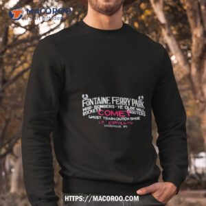 Fontaine Ferry Park Rides Comet Ghost Train Dutch Shoe Shirt 2 fontaine ferry park rides comet ghost train dutch shoe shirt sweatshirt