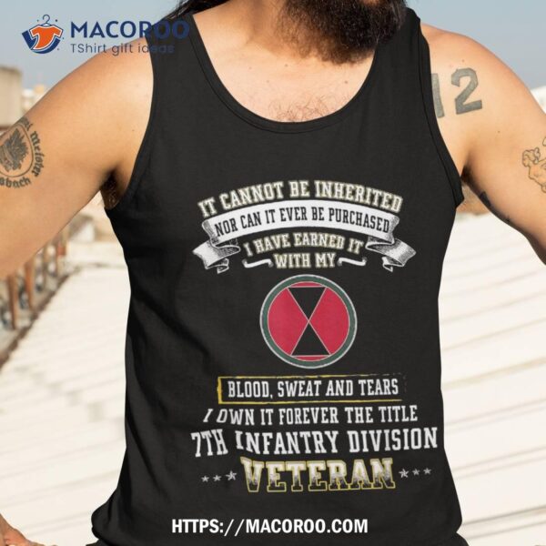Forever The Title 7th Infantry Division Veteran Day Xmas Shirt
