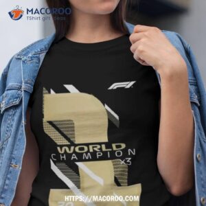 Formula 1 Champion Gold Print 2023 T Shirt