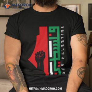 free palestine arabic name with palestinian resistance map shirt tshirt