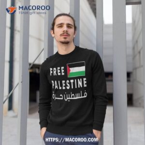 free palestine flag arabic free gaza shirt sweatshirt 1