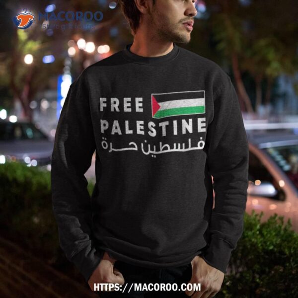 Free Palestine Flag Arabic – Free Gaza Shirt