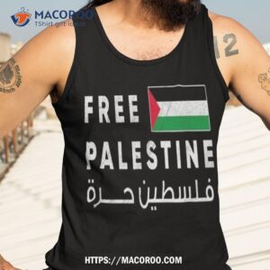 free palestine flag arabic free gaza shirt tank top 3 1