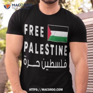 free palestine flag arabic free gaza shirt tshirt