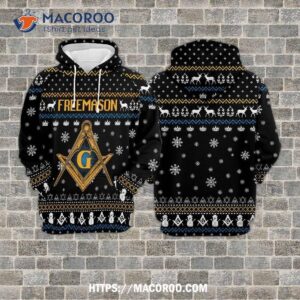 Masonic Freemason All Over Print 3D Hoodie