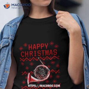 French Horn Christmas Brass Teacher Musician Shirt
