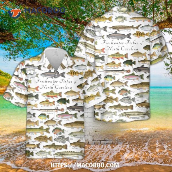 Freshwater Fishes Of North Carolina Hawaiian Shirt