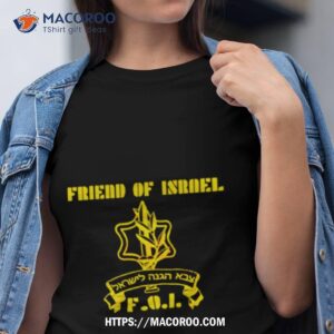 Friend Of Israel Support Israel Foi Vintage Shirt