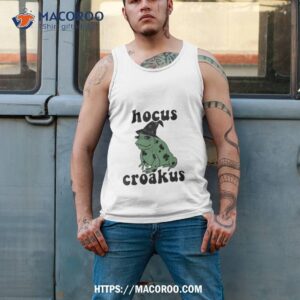 frog hocus croakus halloween shirt tank top 2