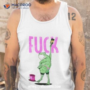 frog painting fuck shirt tank top